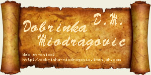 Dobrinka Miodragović vizit kartica